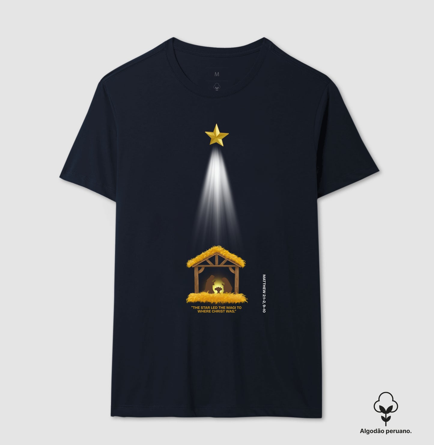 Camiseta Algodão Peruano Star 'n' Christ