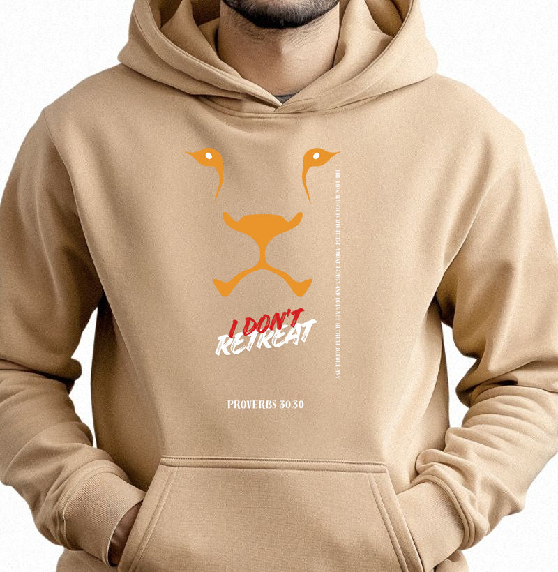 Hoodie Moletom "I Don't Retreat - Lion"