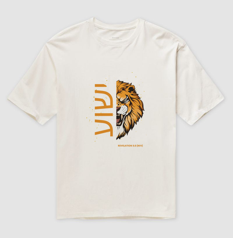 Camiseta Oversized ישוע Lion Revelation 5:5