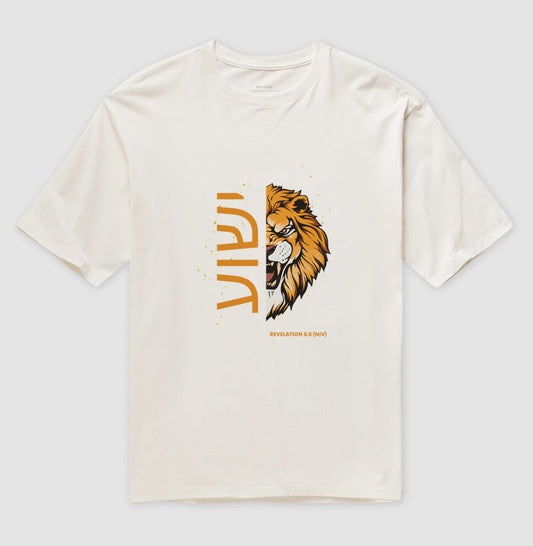 Camiseta Oversized ישוע Lion Revelation 5:5