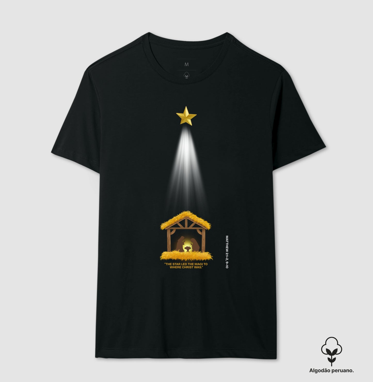 Camiseta Algodão Peruano Star 'n' Christ