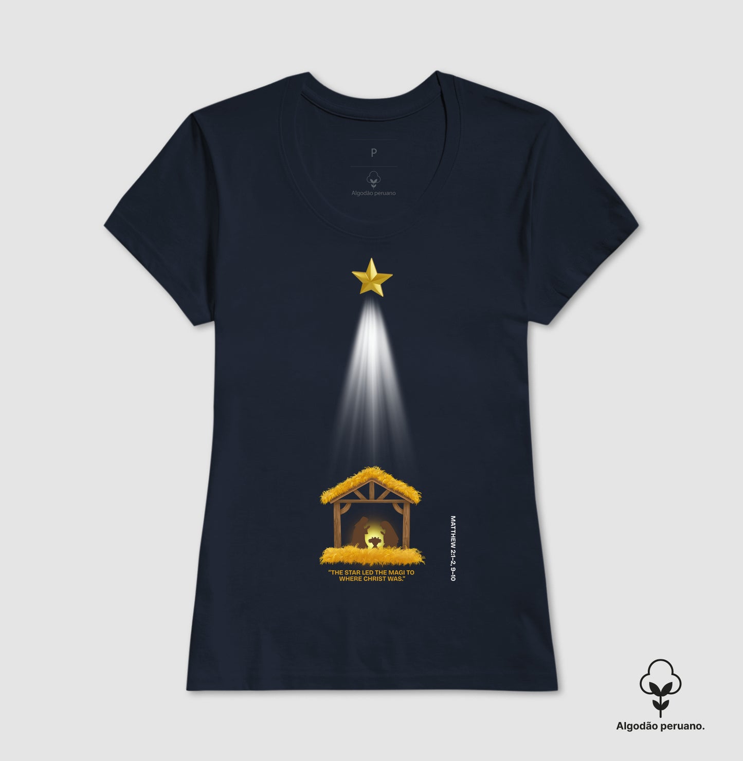 Camiseta Algodão Peruano Star 'n' Christ